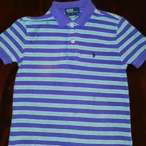 alph Lauren Polo size 7 purple/green polo shirt